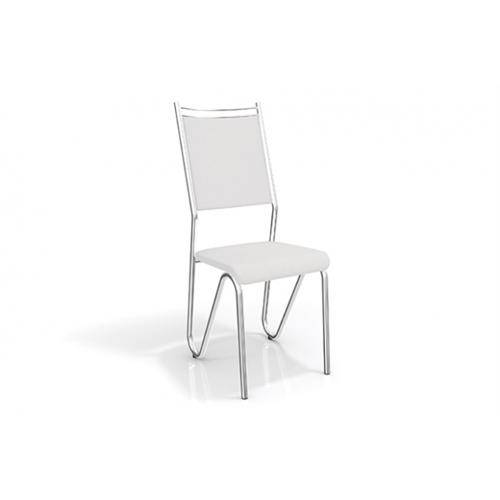 Kit 2 Cadeiras com Acabamento Cromado Kappesberg Londres 2c056 Branco