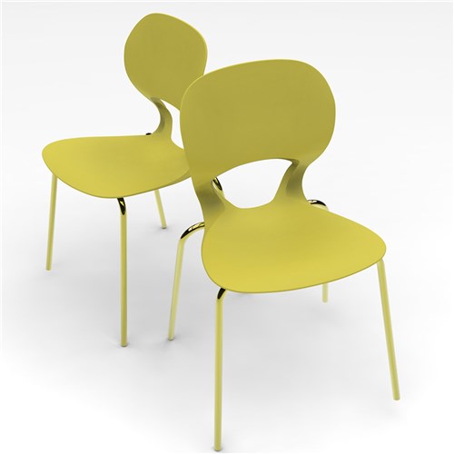 Kit 2 Cadeiras Eclipse Amarela I´M In