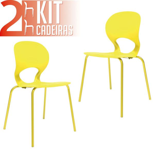 Kit 2 Cadeiras Eclipse Amarela - IM In
