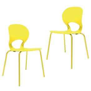 Kit 2 Cadeiras Eclipse - Amarelo