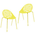 Kit 2 Cadeiras Fiorita Amarelo