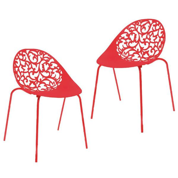 Kit 2 Cadeiras Fiorita Vermelho - Im In