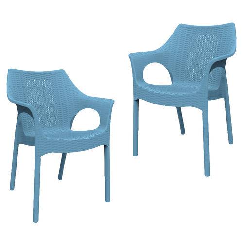 Kit 2 Cadeiras Relic Azul ÍNDIGO
