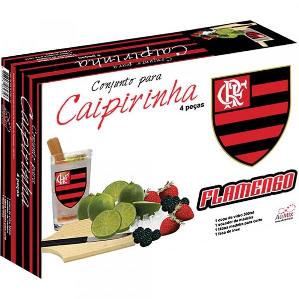 Kit Caipirinha Allmix 4 Peças Flamengo