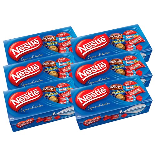 Kit Caixas de Bombons Nestlé Especialidades 6X300g