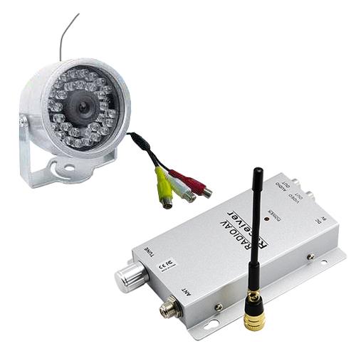 Kit Câmera CFTV Infravermelho Sem Fio Wireless com Receptor 900Mhz e Fontes 1802SF Pyxel