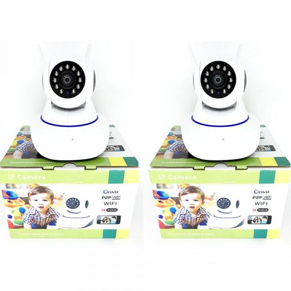 Tudo sobre 'Kit 2 Camera de Seguranca Sem Fio ao Vivo Celular Ip 1,3mp 720p P2p Sistema Yyp2p Yoosee - Hamy'