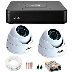 Kit 2 Câmeras de Segurança HD 720p Giga Security GS0015 + DVR Giga Security Multi HD + Acessórios
