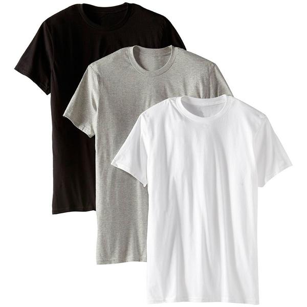 Kit 3 Camisetas Básicas Masculina T-shirt 100% Algodão Colors Tee - Part.B