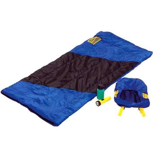 Tudo sobre 'Kit Camping Infantil (Mochila + Saco de Dormir + Lanterna) - Mor'