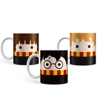 Kit Caneca Harry Potter 3 Unidades