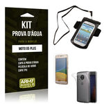 Kit Capa a Prova D'agua Moto G5 Plus Película de Vidro + Tpu + Capa a Prova D'agua -armyshield