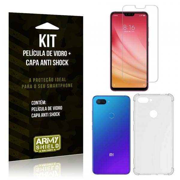 Tudo sobre 'Kit Capa Anti Shock Xiaomi Mi 8 Lite Capa Anti Shock + Película de Vidro - Armyshield'