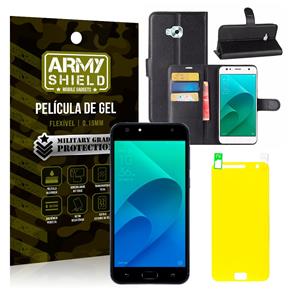 Kit Capa Carteira Asus Zenfone 4 Selfie ZD553KL 5.5 Capa Carteira + Película - Armyshield
