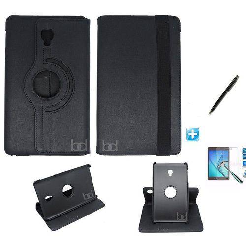Kit Capa Case Galaxy Tab a 10.5´ T590/595 Giratória 360 / Can Touch + Pel Vidro (Preto)