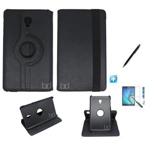 Kit Capa Case Galaxy Tab a 10.5´ T590 Giratória 360 / Can Touch + Pel Vidro (Preto)
