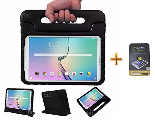 Kit Capa Case Protetor Infantil Anti-Choque/Impacto IPad Pro 9,7" + Película de Vidro BD NET (Preto)