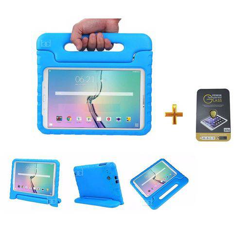 Tudo sobre 'Kit Capa Case Protetor Infantil Galaxy Tab a P350/P355 8,0" BD NET + Película de Vidro (Azul)'