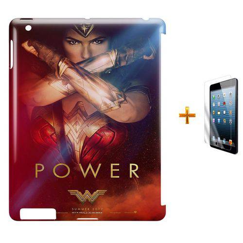 Kit Capa Case Tpu Ipad 2/3/4 Mulher Maravilha Wonder Woman(bd01)