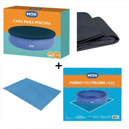 Kit Capa + Forro para Piscina de 2400 Litros - Mor