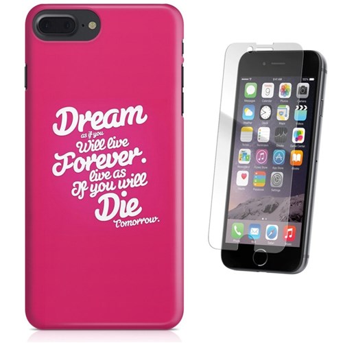 Kit Capa Iphone 7 Plus - Dream Sonho e Pelicula