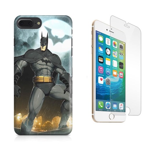 Kit Capa Iphone 8 Plus Batman e Pelicula