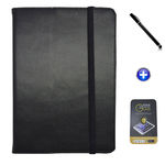 Kit Capa para Galaxy Tab A 8.0 P350/P355 Carteira + Película de Vidro + Caneta Touch (Preto)