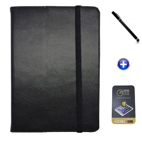 Kit Capa para Galaxy Tab a 9.7 P550/P555 Carteira + Película de Vidro + Caneta Touch (Preto)
