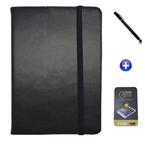 Kit Capa para Galaxy Tab S2 9.7 T815 Carteira + Película de Vidro + Caneta Touch