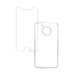 Kit Capa (+película de Vidro) para Moto G5 em Tpu - Mm Case - Transparente