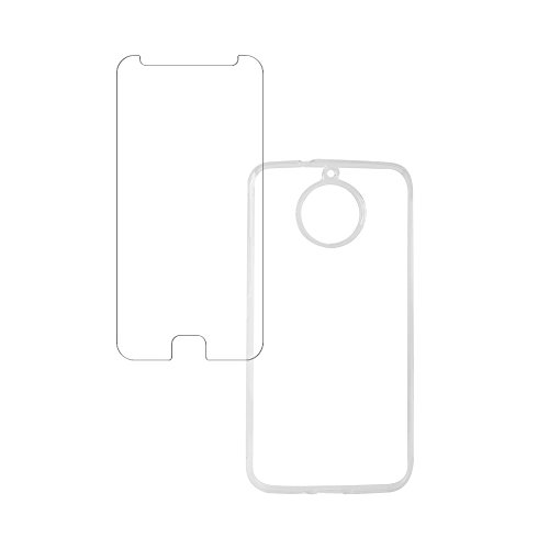 Kit Capa (+Película de Vidro) para Moto G5S em TPU - Husky - Transparente