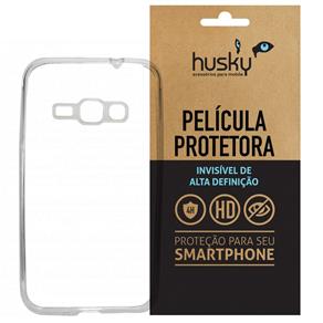 Kit Capa (+Película) para Samsung Galaxy J1 (2016) em Silicone TPU Premium Invisível - Husky