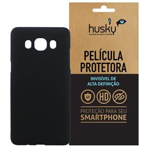 Kit Capa (+Película) para Samsung Galaxy J5 (2016) em Policarbonato Fosco - Husky