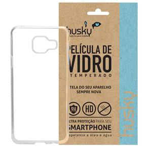 Kit Capa (+Película Vidro) para Samsung Galaxy A3 2016 em Silicone TPU Premium Invisível - Husky