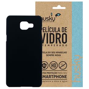 Kit Capa (+Película Vidro) para Samsung Galaxy A5 2016 em Policarbonato Fosco - Husky