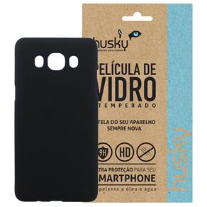 Kit Capa (+Película Vidro) para Samsung Galaxy J5 (2016) em Policarbonato Fosco - Husky