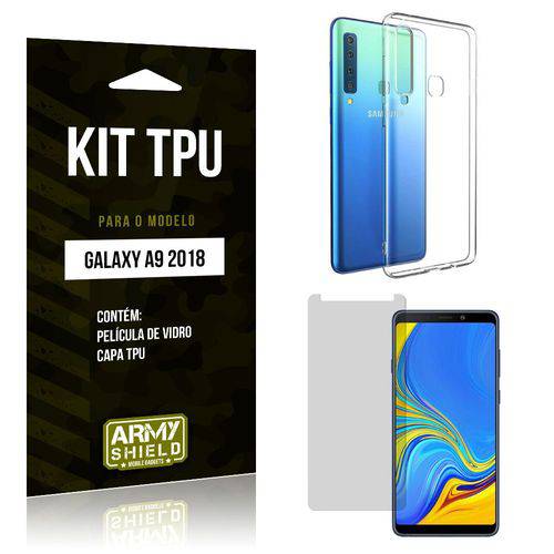 Tudo sobre 'Kit Capa Silicone Samsung Galaxy A9 2018 Capa de Silicone + Película de Vidro - Armyshield'