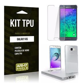 Kit Capa TPU Samsung A5 2015 Capa Tpu + Película de Vidro -ArmyShield