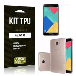 Kit Capa TPU Samsung A9 Capa Tpu + Película de Vidro -ArmyShield