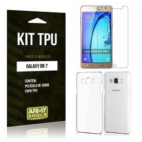 Kit Capa TPU Samsung On 7 Capa Tpu + Película de Vidro -ArmyShield