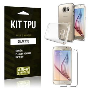 Kit Capa TPU Samsung S6 Capa Tpu + Película de Vidro -ArmyShield