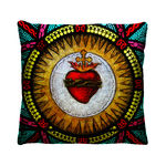 Capa Decorativa para Almofadas Coração de Jesus 40x40