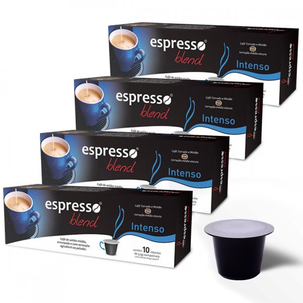 Kit Cápsulas de Café Espresso Blend Intenso - Compatíveis com Nespresso - 40 Un.