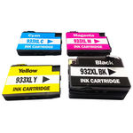 Kit cartucho de tinta compatível 932XL + 933XL amarelo Officejet 7610 7110 7100 7612