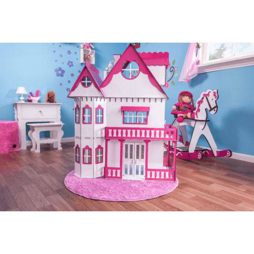 Kit Casa Boneca e Móveis Escala Barbie Emily Sonhos S+B - Darama