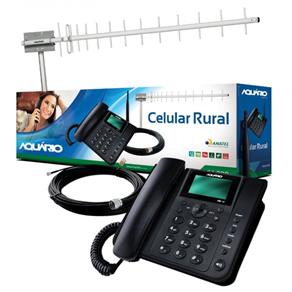 Kit Celular Rural Aquario Ca 800 Antena 17Dbi