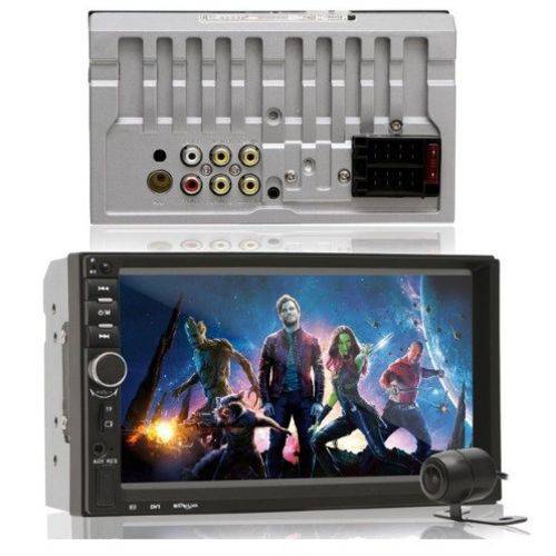 Kit Central Multimidia Mp5 7 Pol Bt USB S/ Leitor DVD C/ Camera de Re Voolt
