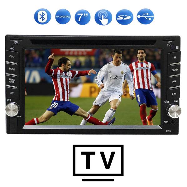 Kit Central Multimídia Tv Digital Dvd Cd Usb Sd e Bluetooth - First Option