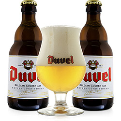Tudo sobre 'Kit Cerveja Belga Duvel : Duas Garrafas 330 Ml + um Copo Classic'