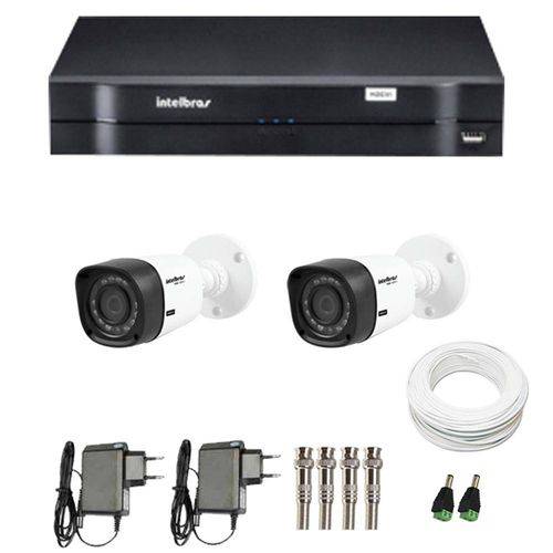 Tudo sobre 'Kit CFTV 2 Câmeras Infra 720p Intelbras VHD 1010B G3 + DVR Intelbras Multi HD + Acessórios'